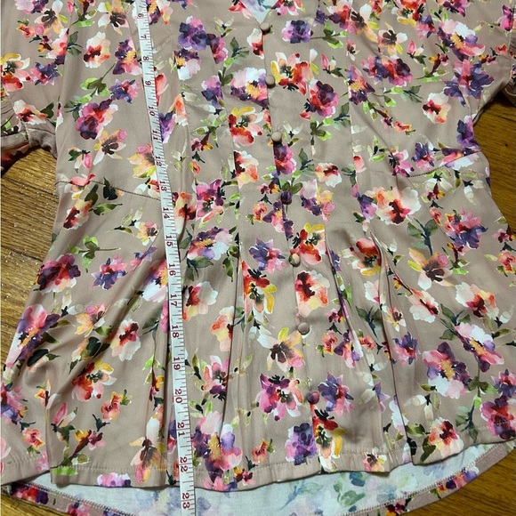 Dolan Left Coast Collection x Anthropologie “Mitzi” Floral Blouse Oversized XS - Picture 8 of 12